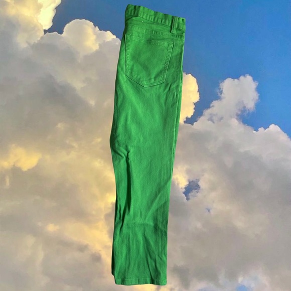 Joe Fresh Slim Green Jeans: Size 14 - Picture 2 of 3